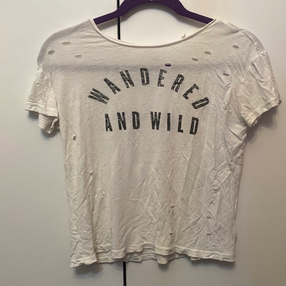 XS LA Hearts "Wandered and Wild" White T-Shirt